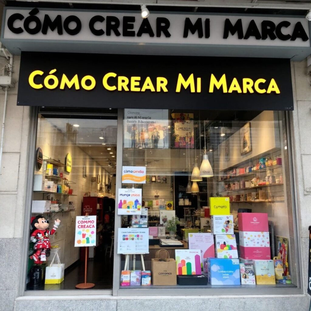 Ilustración de un empresario o emprendedor definiendo su identidad visual para saber cómo crear mi marca para su negocio en la era digital.
