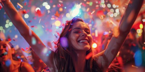 some happy people are celebrating the 4th of July USA, entertaining, American symbols, American flag, happy expressions, dynamic pose, cinematic color key, film grain, smart blur, photorealism, Romantic lighting --chaos 14 --ar 16:9 --style raw --stylize 150 Job ID: 885c6ac5-6283-496a-b84f-a206d85a4962